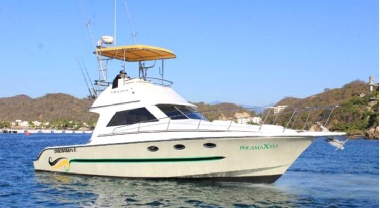 YATES PRIVADOS PARA TOURS DE BAHIA EN HUATULCO. Yate Pocamaxtil de 38 pies en Huatulco. Recorrido en Yate en Huatulco. Tour Puesta de Sol en Yate Huatulco Oaxaca. Yates para pesca en Huatulco Oaxaca