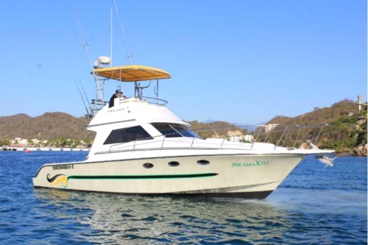 YATES PRIVADOS PARA TOURS DE BAHIA EN HUATULCO. Yate Pocamaxtil de 38 pies en Huatulco. Recorrido en Yate en Huatulco. Tour Puesta de Sol en Yate Huatulco Oaxaca. Yates para pesca en Huatulco Oaxaca